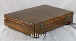 Pen Storage 946 Custom Built Interior Solid Mahogany Display Chest Vintage USA