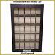 Personalized 25 Slot Ginko Grey Wood Watch Display Case Storage Organizer Box