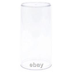 Pioneer Plastics Round Plastic Cases for Dolls, Bears, Action Figures, 4W x 8H