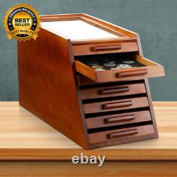 Pocket Display Case Glass Top Display Case Holder Tool Storage Cabinet felt