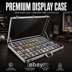 Portable Trading Card Show Display Case Large 34 x 22 Lockable Aluminum Case