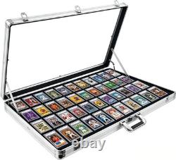 Portable Trading Card Show Display Case Large 34 x 22 Lockable Aluminum Case