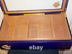 Quorum Shade Handmade Nicaragua Cigar Storage Display CASE WOOD & GLASS