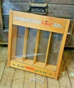 RARE Remington DuPont Hi Speed 22 Ammunition Store Counter Display Case