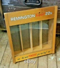 RARE Remington DuPont Hi Speed 22 Ammunition Store Counter Display Case