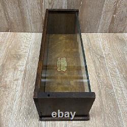 RARE Sealpackerchief General Store Handkerchief Oak And Glass Display Case