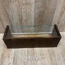 RARE Sealpackerchief General Store Handkerchief Oak And Glass Display Case