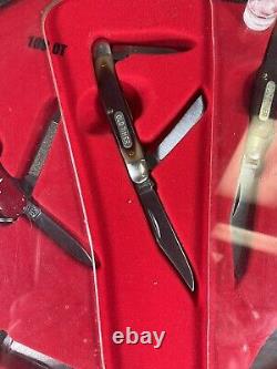 RARE Uncle Henry SCHRADE Old Timer STORE SPINNING DISPLAY case 14 knives §