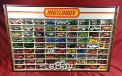 RARE! Vintage 1960's Lesney Matchbox Store Display Case With 81 NM+ Vehicles
