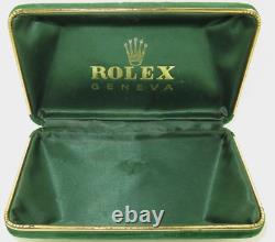 RARE c1950s ROLEX COFFIN SHAPED SILK & FELT LINED MENS STORAGE / DISPLAY CASE