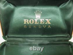 RARE c1950s ROLEX COFFIN SHAPED SILK & FELT LINED MENS STORAGE / DISPLAY CASE