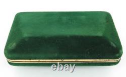RARE c1950s ROLEX COFFIN SHAPED SILK & FELT LINED MENS STORAGE / DISPLAY CASE