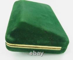 RARE c1950s ROLEX COFFIN SHAPED SILK & FELT LINED MENS STORAGE / DISPLAY CASE