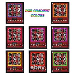 RGB Automatic 9 Watch Winder Fingerprint 6 Watches Storage Display Case Luxury