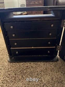 Rare Antique Beauty Supply Cabinet La Cross General Store Display Case 13.5