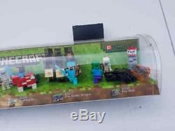 Rare Lego Minecraft Minifig Store Display Case Free Shipping