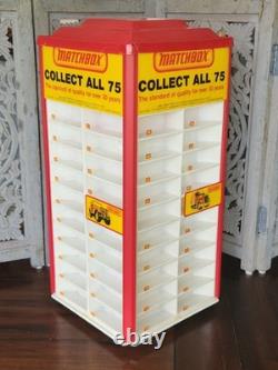 Rare Vintage Matchbox store countertop Display case