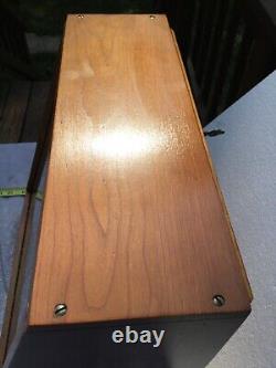 Rare Vtg Case XX Knife 1960's Wood Store Counter Display Case with Key