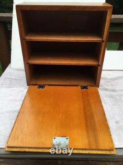 Rare Vtg Case XX Knife 1960's Wood Store Counter Display Case with Key