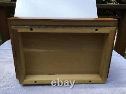 Rare Vtg Case XX Knife 1960's Wood Store Counter Display Case with Key