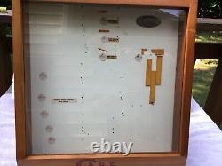 Rare Vtg Case XX Knife 1960's Wood Store Counter Display Case with Key