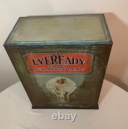 Rare vintage Mazda Eveready automobile lamp bulb store countertop display case