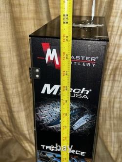 Retail 20 Spot Knives/Knife Display Tower Case with Led Lights & Keys -Spins Locks