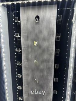 Retail 20 Spot Knives/Knife Display Tower Case with Led Lights & Keys -Spins Locks