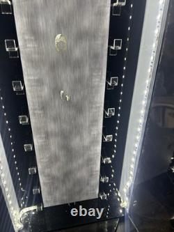 Retail 20 Spot Knives/Knife Display Tower Case with Led Lights & Keys -Spins Locks