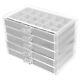 Rock Collection Box Multi Grid Display Case Rock Storage Organizer Crystal