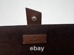 Rolex Leather Watch Case Display Travel Storage Unused Rare