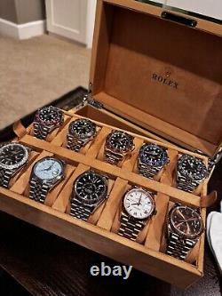 Rolex Ten Slot Watch Storage Box Display Case For All Models Daydate GMT DJ