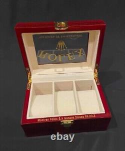 Rolex luxury cherry wooden watch display case 3 pieces storage Box New, unused