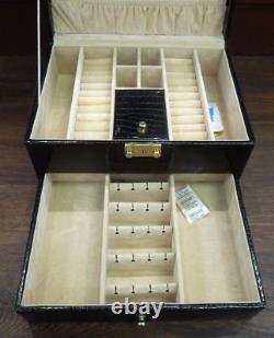 S224 Jewelry Box Organizer Travel Jewelry Storage Case Necklace Holders Display