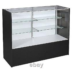 SSWBasics Black Display Case (48 inch Full Vision) Ready to Assemble 48