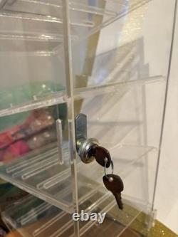 Scott USA Display Case with Lock and Key Included Clear Acrylic