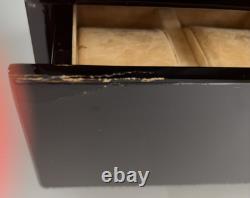 Securo 3-Slot Watch Winder Box Storage Unit Display Case Black