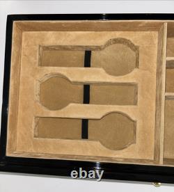 Securo 3-Slot Watch Winder Box Storage Unit Display Case Black