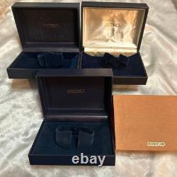 Seiko Watch Empty Box Set 3 Pieces Original Storage Display Case Collection