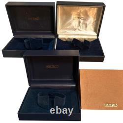 Seiko Watch Empty Box Set 3 Pieces Original Storage Display Case Collection