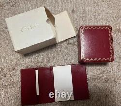 Set of 5 Vintage Cartier Authentic Watch Empty Box RED Storage Display case