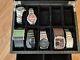 Set of Fossil Watches + Display Case. All in great condition and kept in storage