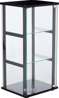 Shelf Glass Curio Cabinet Display Case Storage Organization Collectables Figures
