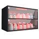 Shoe Storage Box withLED Lights, Shoe Case Display withGlass Door 2/3 layers