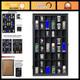 Shot Glass Storage Display Case 36-Slot Lockable Wooden Cabinet Rack Holder