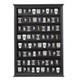 Shot Glass Storage Display Case Large Solid Wood Cabinet Rack Holder Wall Mou