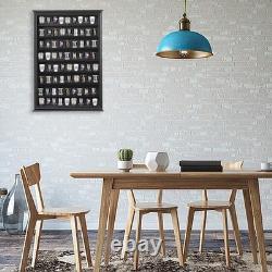 Shot Glass Storage Display Case Large Solid Wood Cabinet Rack Holder Wall Mou