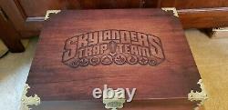 Skylanders Trap Team Collector Storage Display Case Chest with 32 Crystals Lot