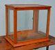 Small Antique Oak & Glass GUM Display Case Showcase Counter Top Store Display