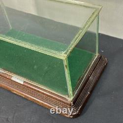 Small Antique Wood Glass Store Display Case Showcase Box